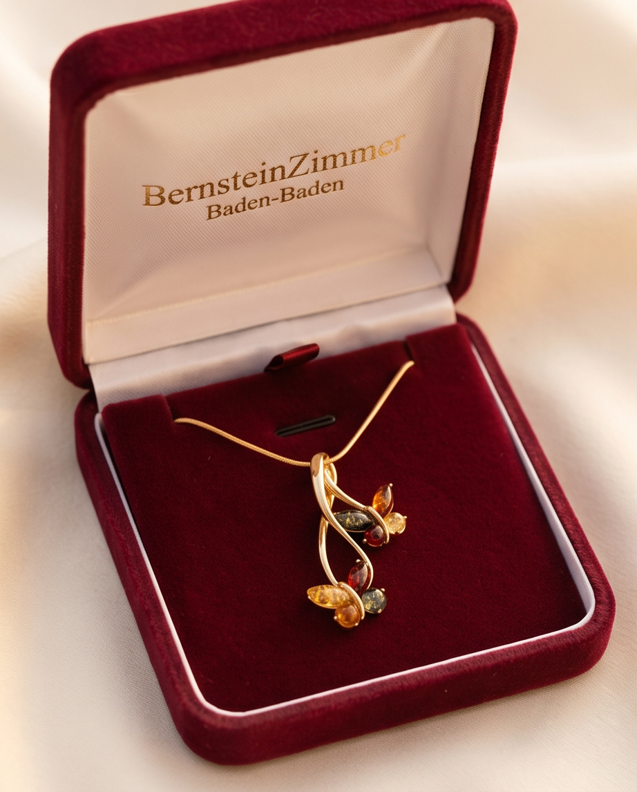 Schmetterlingszauber aus Bernstein