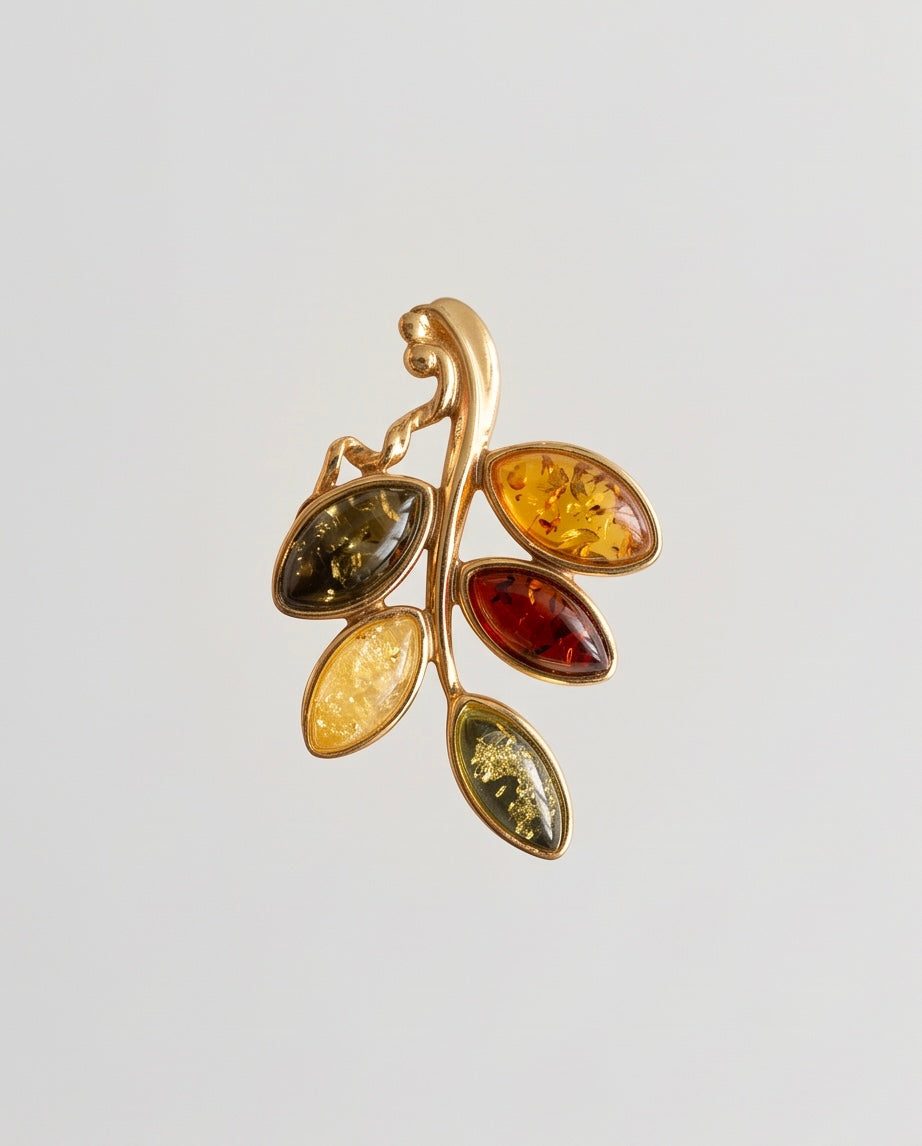 Amber Blossom Collection – Filigraner Bernstein-Anhänger