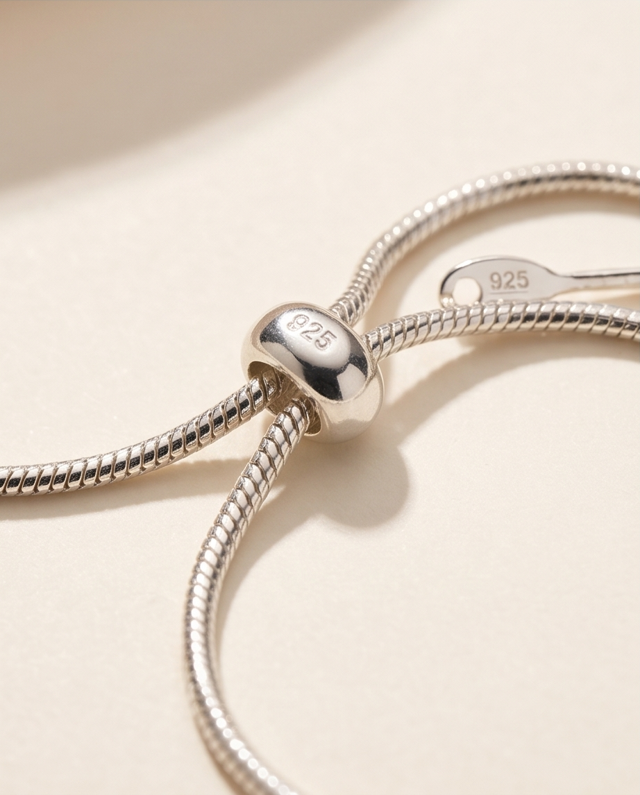 Bernstein-Armband „Blätterzauber“ aus 925 Sterling Silber